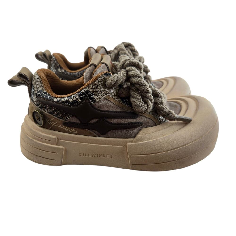 KillWinner Sneakers‎ Womens 5.5 Smile Life Series Brown Skateboard Chunky Rope